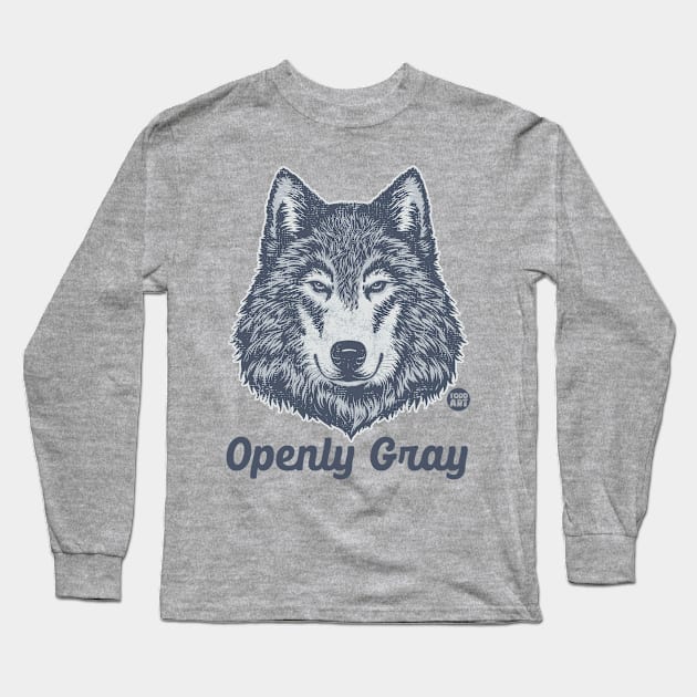 openly gray Long Sleeve T-Shirt by toddgoldmanart